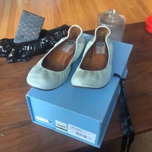 Lanvin sea foam ballet flats